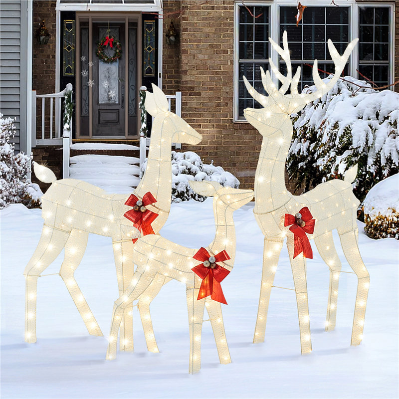 The Holiday Aisle Weather Resistant Metal Outdoor Christmas Decoration Reviews Wayfair